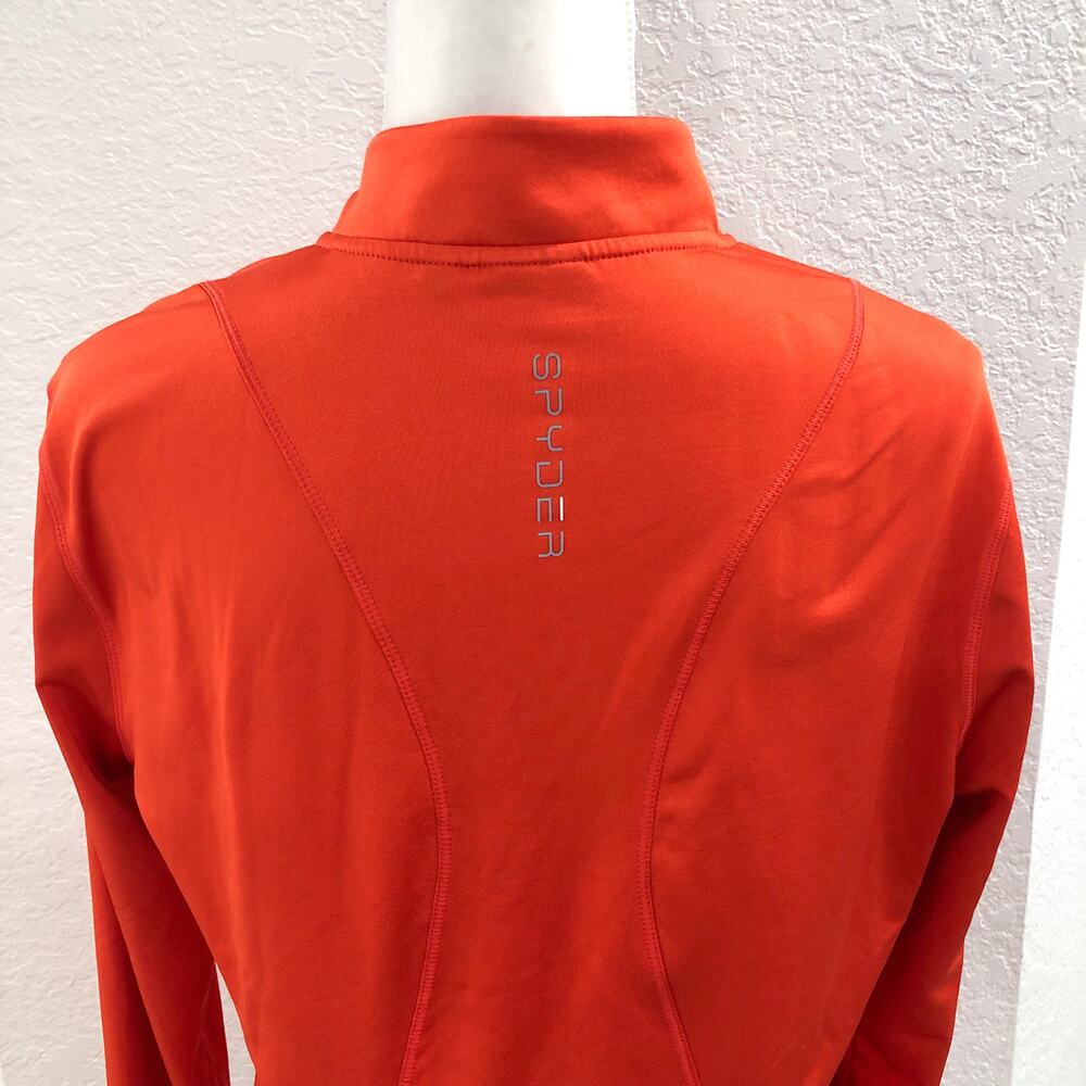 Spyder Sp146 Orange Half Zip Pullover - image 4